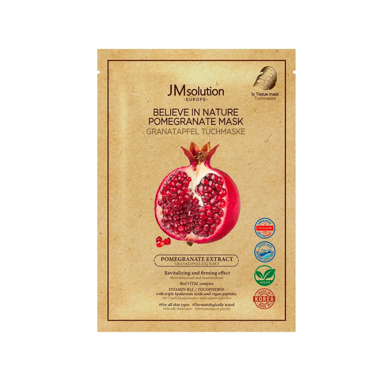 Premium Set With Pomegranate Extract (Sheet Mask + Eye Patches), JMsolution